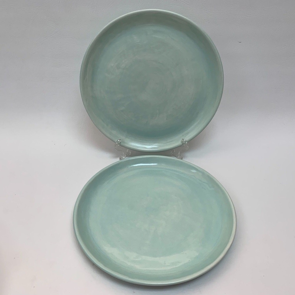 Everyware Dinner Chop Charger Plates Hand made in Mexico Lot of 2 - Heavy 11 3/4